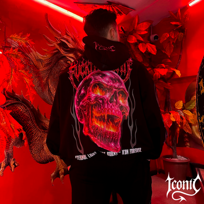 Hoodie Iconic Fire Skull