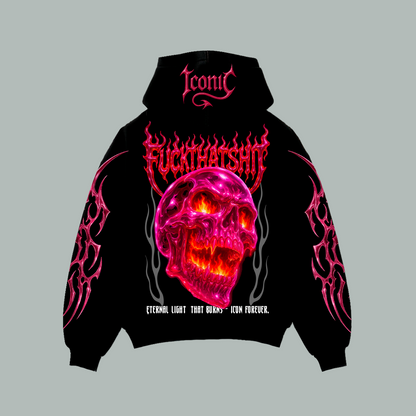 Hoodie Iconic Fire Skull