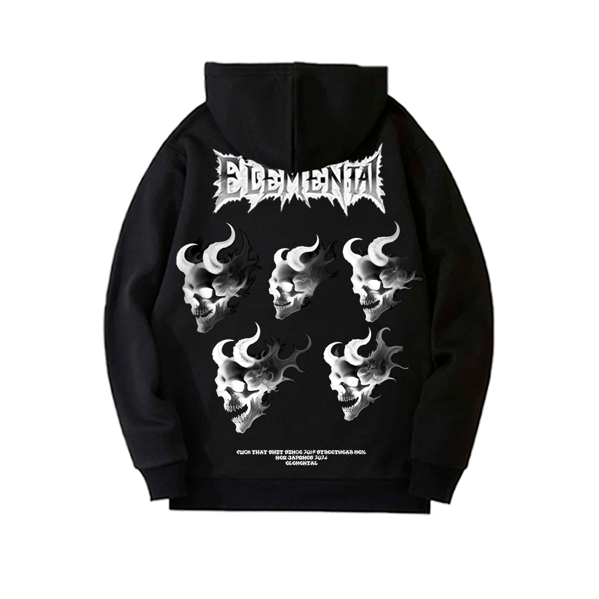 Sudadera Oversize Hot Skull