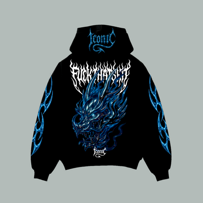 Hoodie Iconic Dragon Fire Chrome