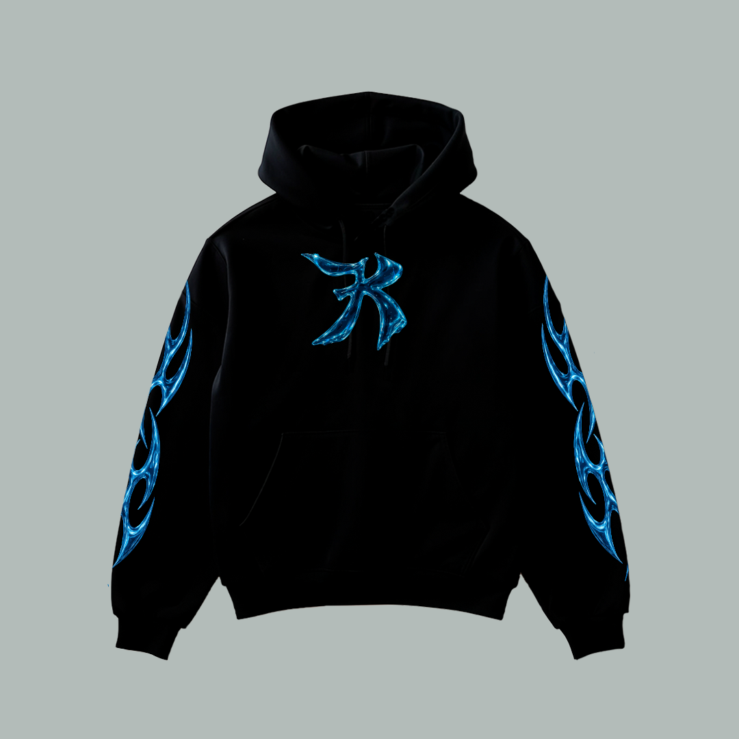 Hoodie Iconic Dragon Fire Chrome