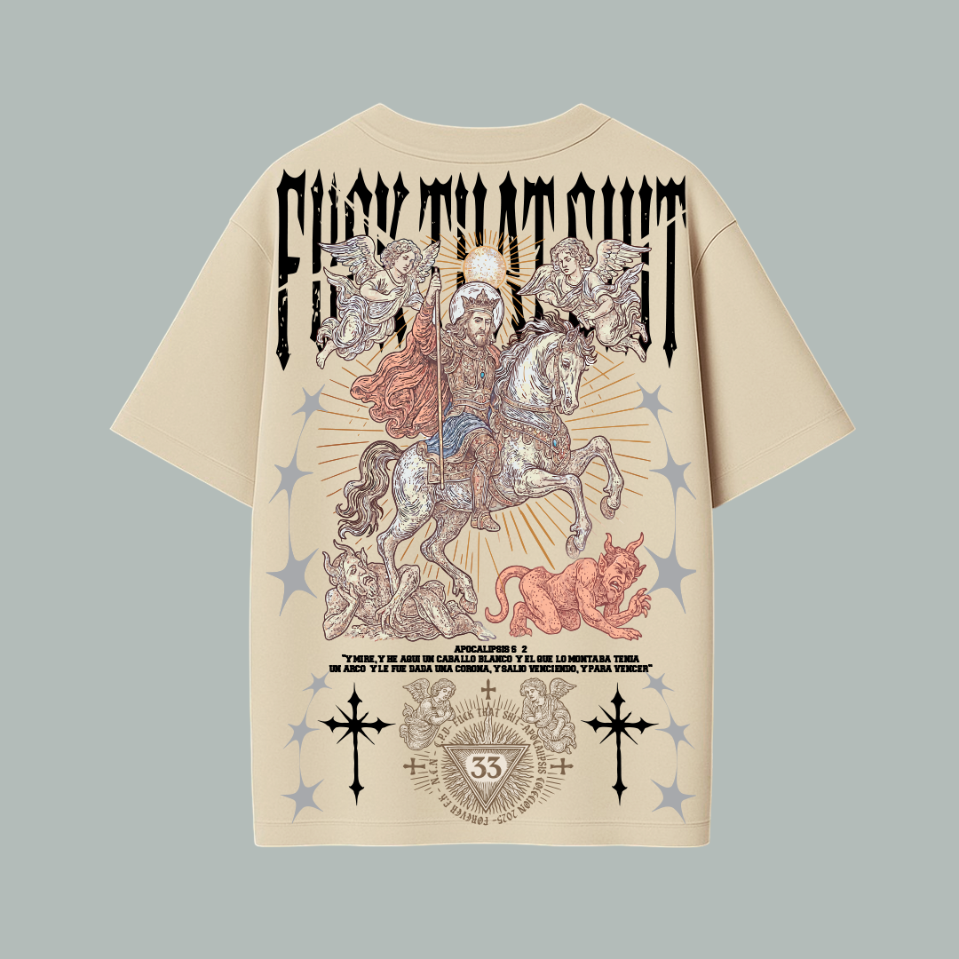 Playera Ultra Prime Jesus White Rider
