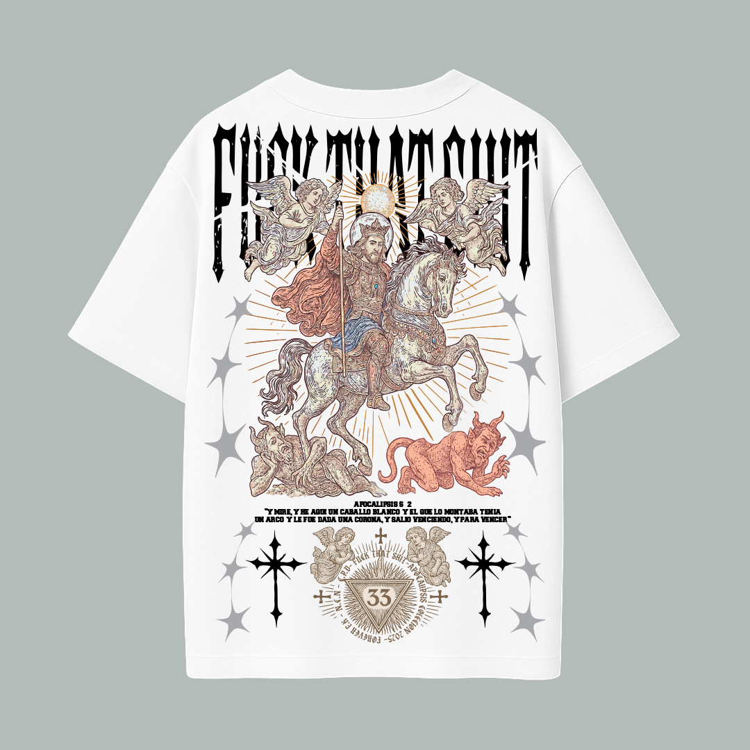 Playera Ultra Prime Jesus White Rider