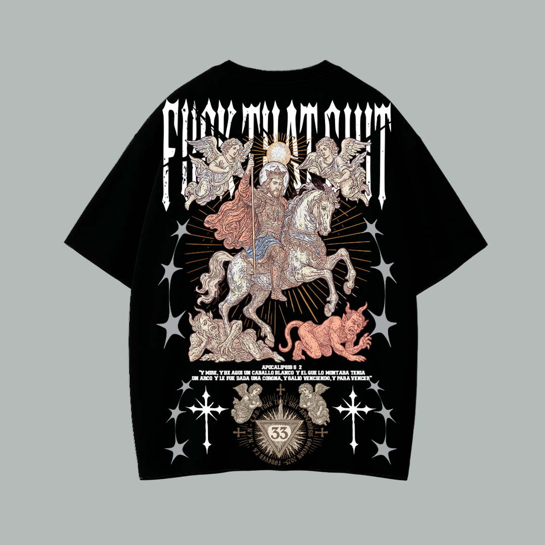 Playera Ultra Prime Jesus White Rider