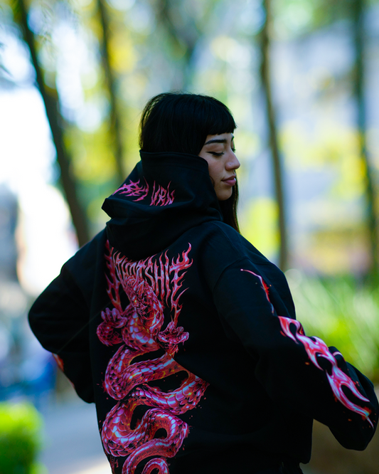 Hoodie Retun Dragon Rose