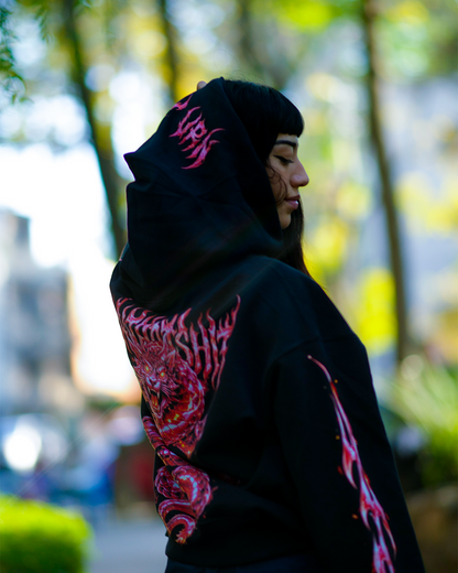 Hoodie Retun Dragon Rose