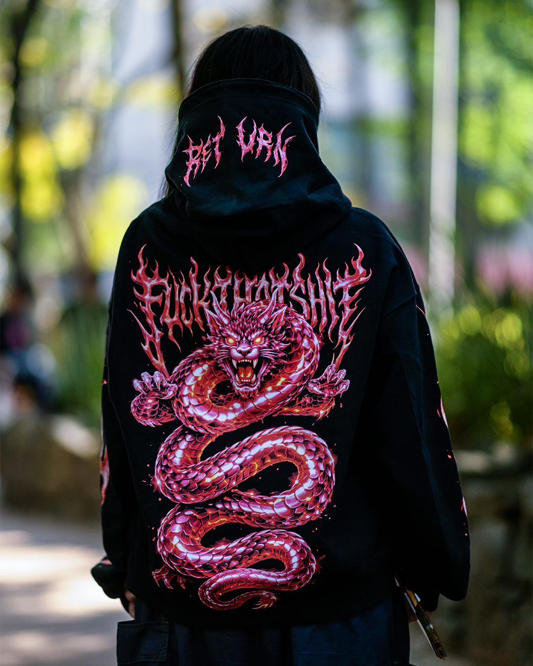 Hoodie Retun Dragon Rose