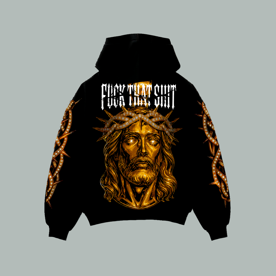 Hoodie Lux Dei Gold Chain