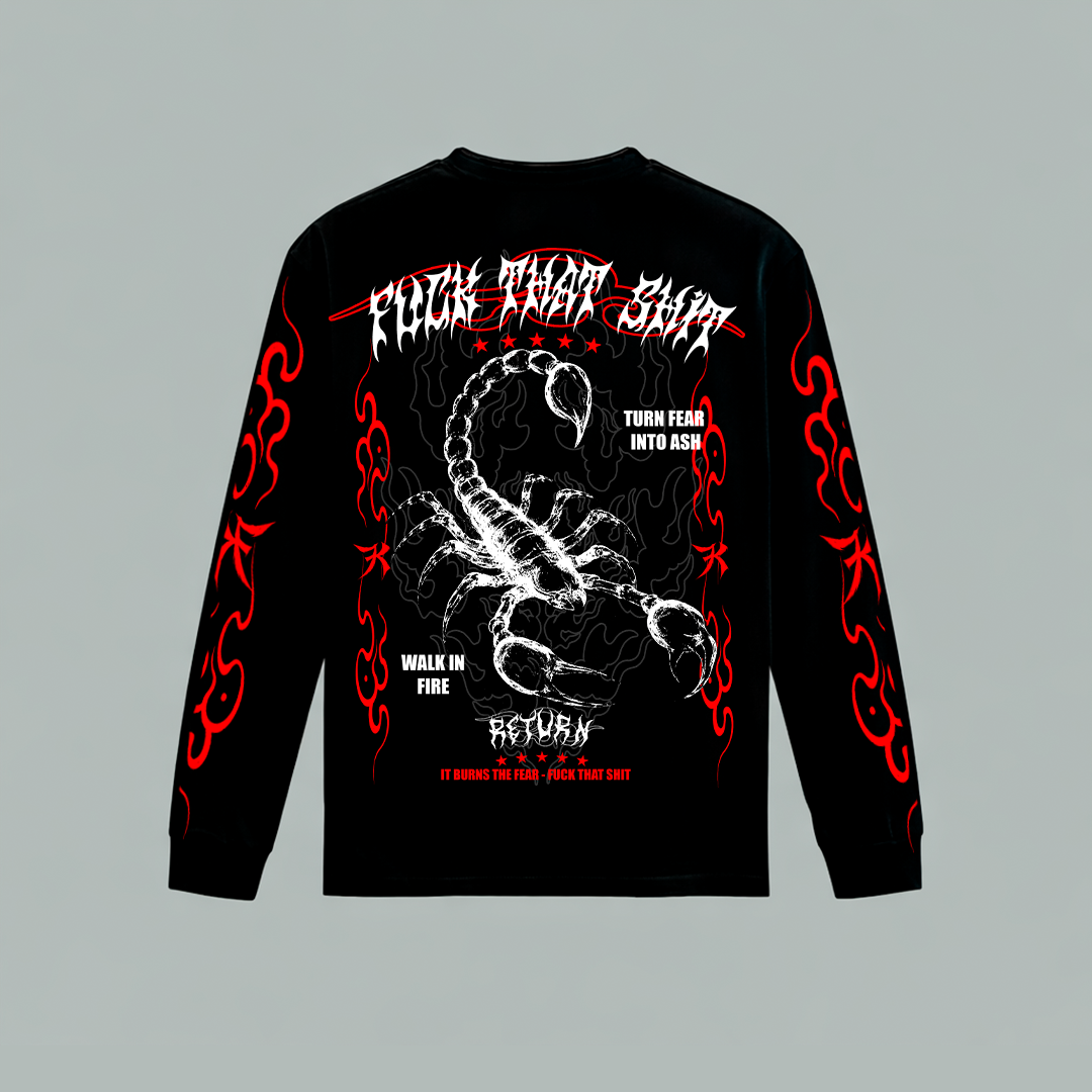 Playera Manga Larga Alacran Fear