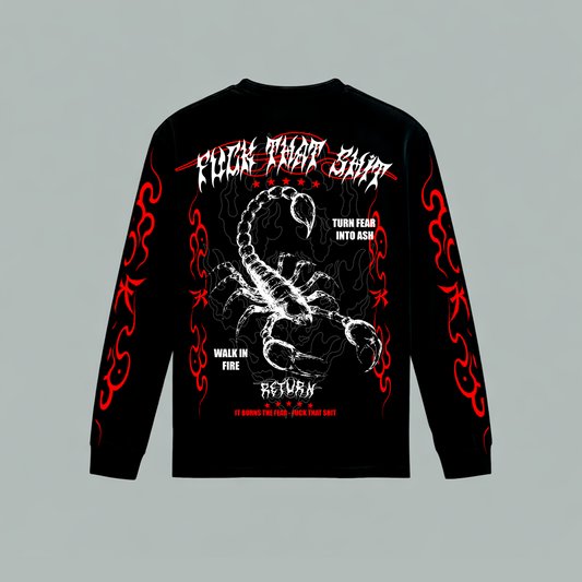Playera Manga Larga Alacran Fear