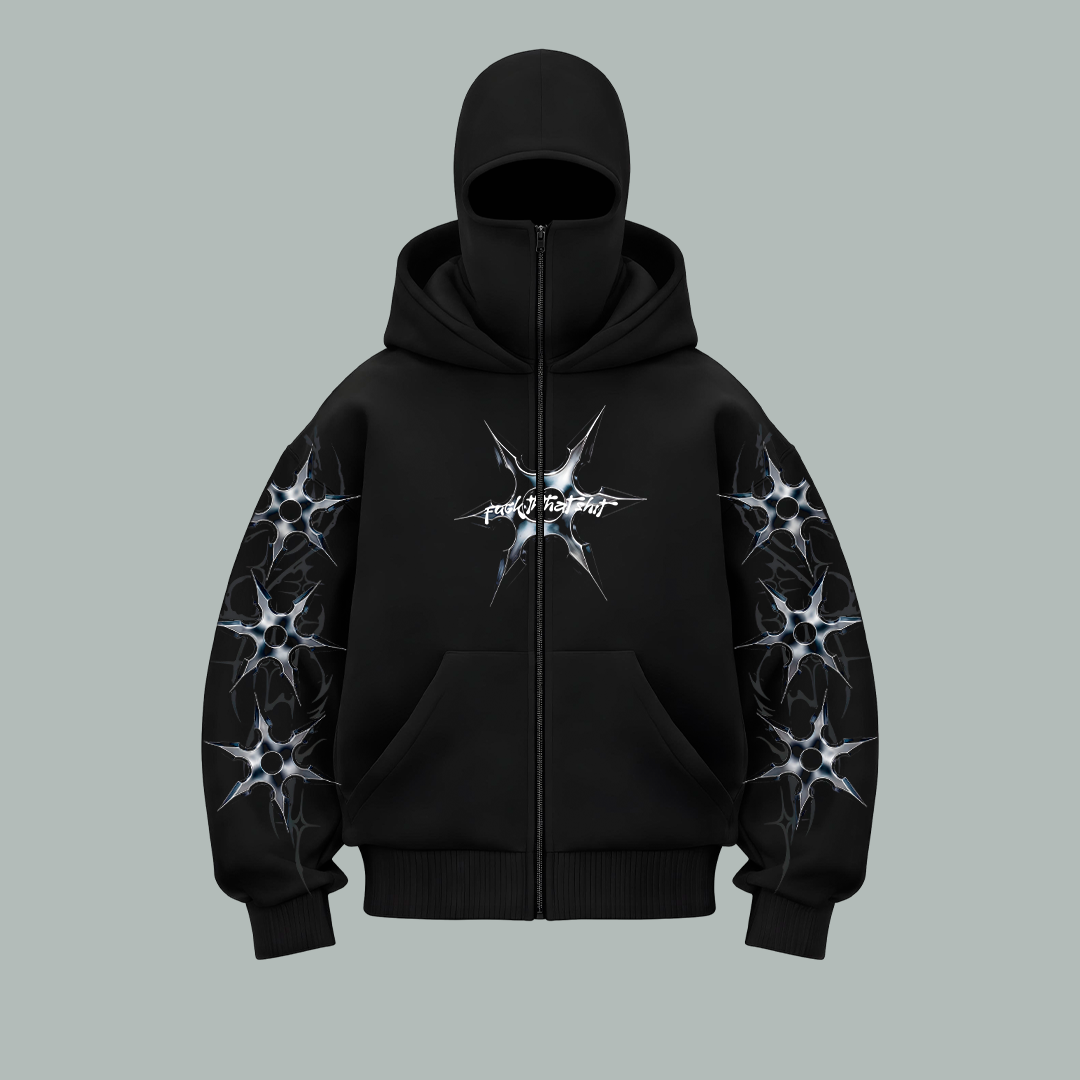 Hoodie Balaclava Shuriken Star
