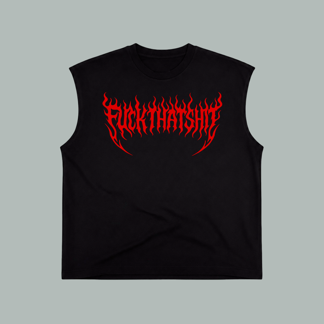 Playera Sin Mangas Prime Skull Flame