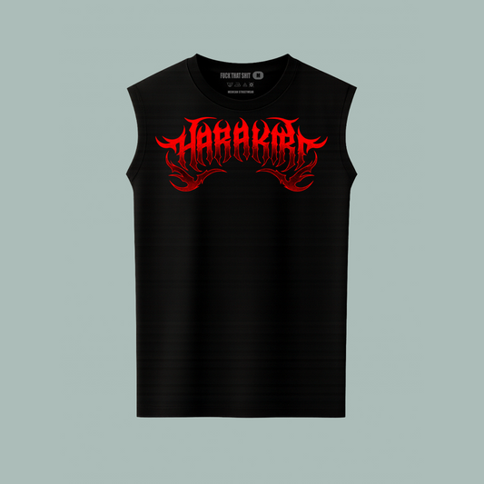 Playera Sin Manga Skull Harakiri