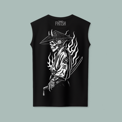 Playera Sin Manga Skull Harakiri