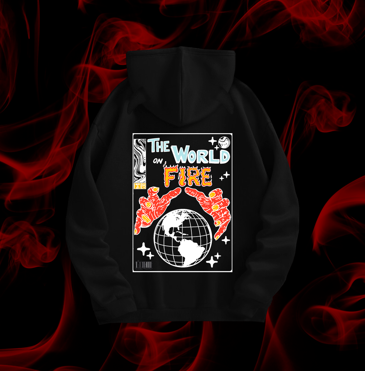 Sudadera Con Cuernos The World on Fire