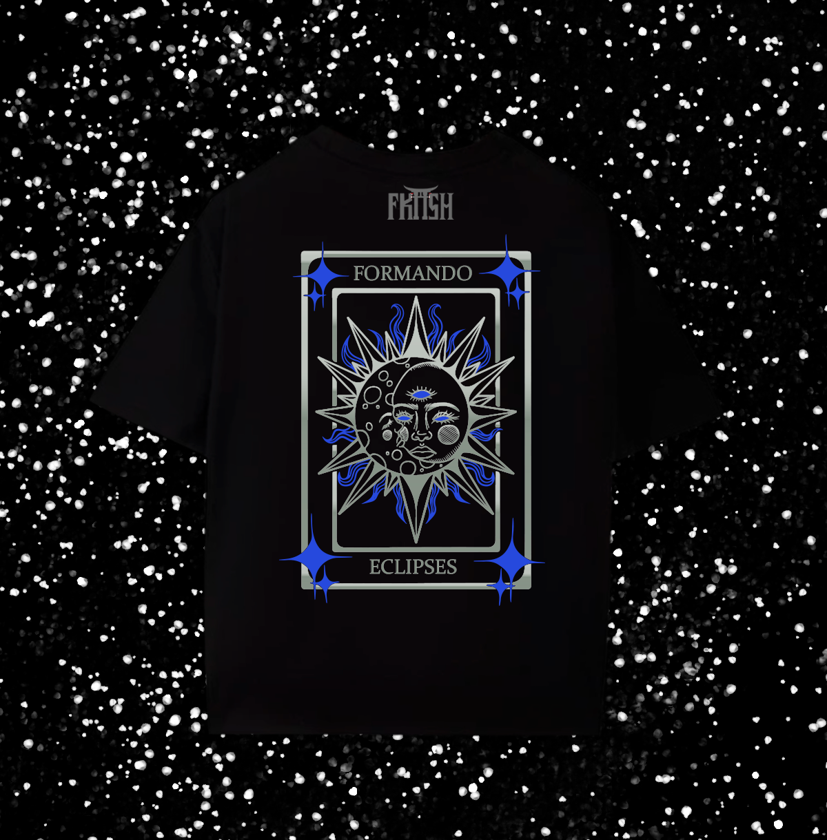 Playera Oversize Formando Eclipses