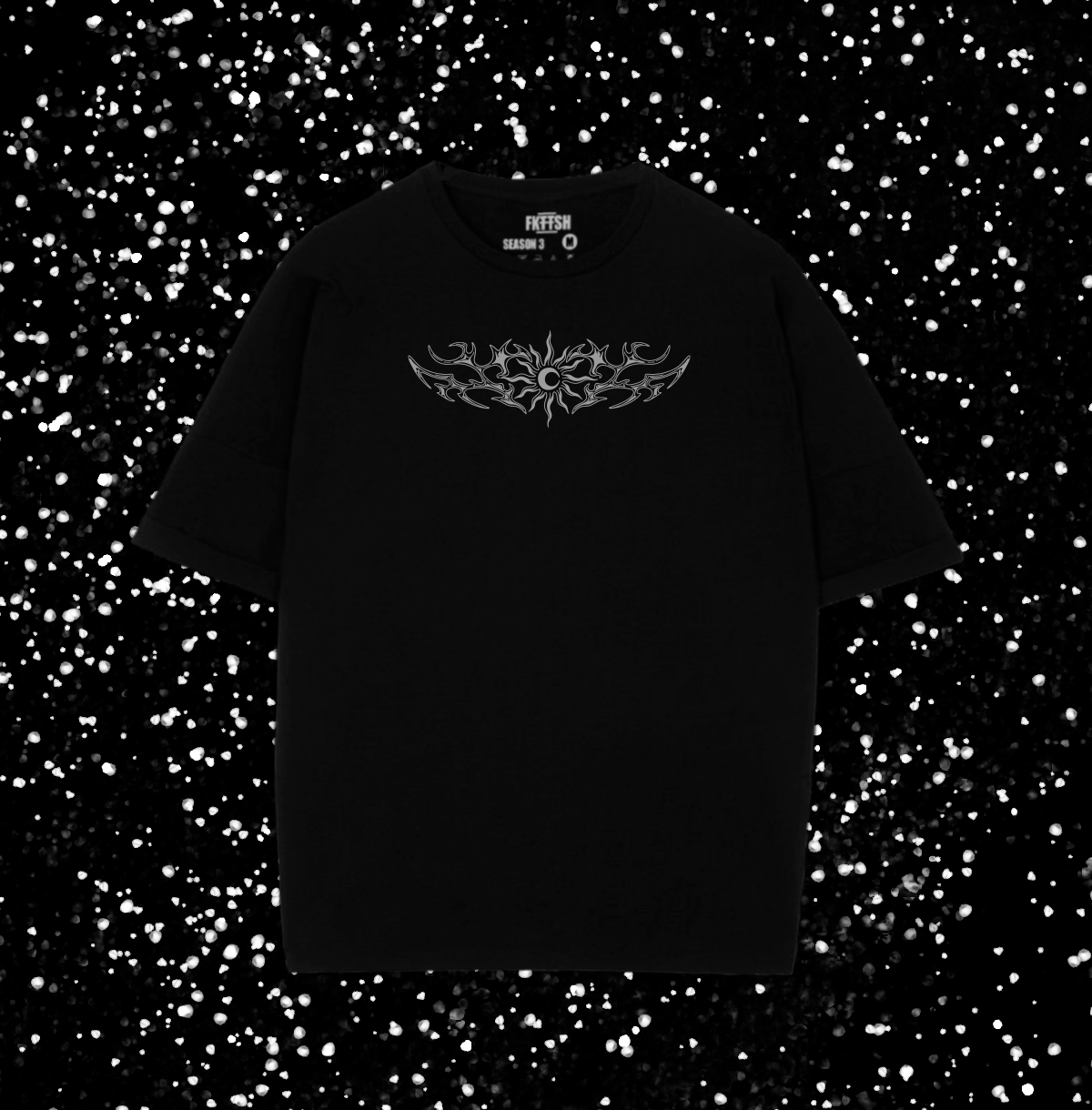 Playera Oversize Formando Eclipses