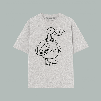 Playera Classic Oversize Pato fumando
