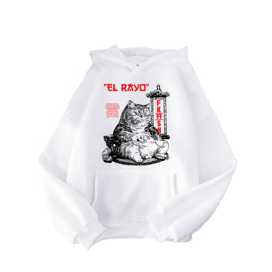 Sudadera Oversize Gato "El Rayo"