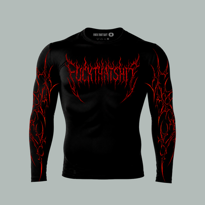 Playera Compresion Manga Larga Vampire Flame